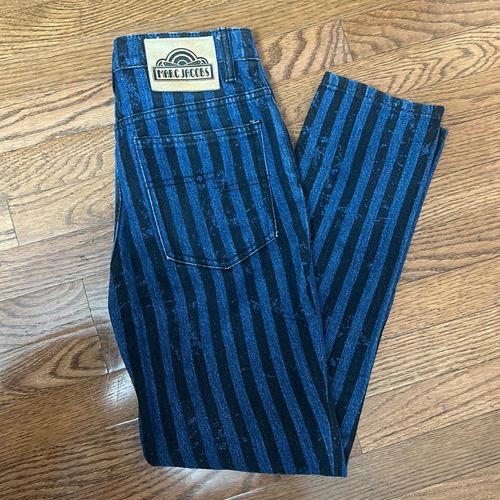 Marc Jacob’s high rise striped denim